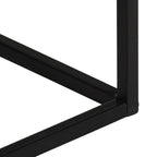 Tavolo Consolle 110x30x75cm Legno Massello Mango Grezzo e Ferro