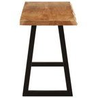 Panca con Bordi Vivi 105 cm in Legno Massello di Acacia