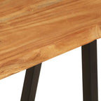 Panca con Bordi Vivi 105 cm in Legno Massello di Acacia