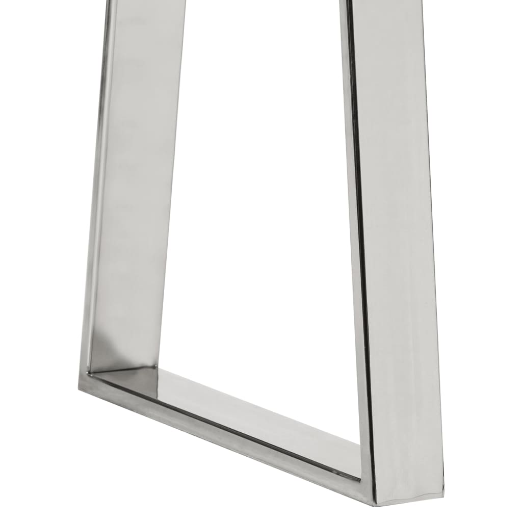 Panca con Bordi Vivi 105 cm in Legno Massello di Acacia