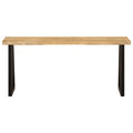 Panca con Bordi Vivi 105 cm in Legno Massello di Mango