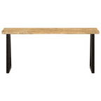 Panca con Bordi Vivi 105 cm in Legno Massello di Mango