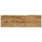 Panca con Bordi Vivi 105 cm in Legno Massello di Mango
