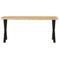 Panca con Bordi Vivi 105 cm in Legno Massello di Mango