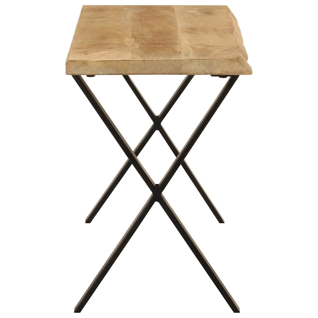 Panca con Bordi Vivi 105 cm in Legno Massello di Mango