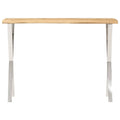 Tavolo Consolle Bordi Vivi 105x33x76 cm Legno Massello di Mango