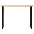 Tavolo Consolle Bordi Vivi 105x33x76 cm Legno Massello di Mango