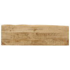 Tavolo Consolle Bordi Vivi 105x33x76 cm Legno Massello di Mango