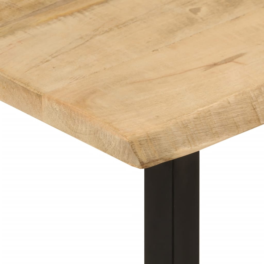 Tavolo Consolle Bordi Vivi 105x33x76 cm Legno Massello di Mango