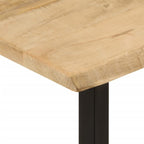 Tavolo Consolle Bordi Vivi 105x33x76 cm Legno Massello di Mango