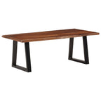 Tavolino ambra 110x55x40 cm in Legno Massello di Acacia