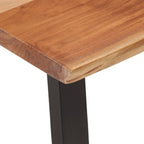 Tavolino da Salotto 110x55x40 cm in Legno Massello di Acacia