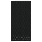 Fioriere da Giardino 2 pz Nere 40x40x80 cm in Polyrattan