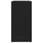 Fioriere da Giardino 2 pz Nere 40x40x80 cm in Polyrattan