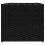 Fioriere da Giardino 2 pz Nere 36x30x32 cm in Polyrattan