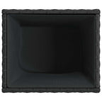 Fioriere da Giardino 2 pz Nere 36x30x32 cm in Polyrattan