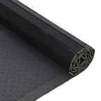 Tappeto Rettangolare Nero 60x200 cm in Bambù