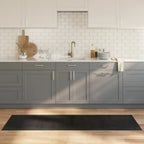Tappeto Rettangolare Nero 60x200 cm in Bambù
