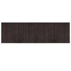Tappeto Rettangolare Marrone Scuro 60x200 cm in Bambù