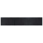 Tappeto Rettangolare Nero 60x300 cm in Bambù