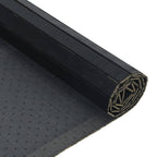 Tappeto Rettangolare Nero 60x300 cm in Bambù