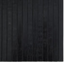 Tappeto Rettangolare Nero 60x300 cm in Bambù