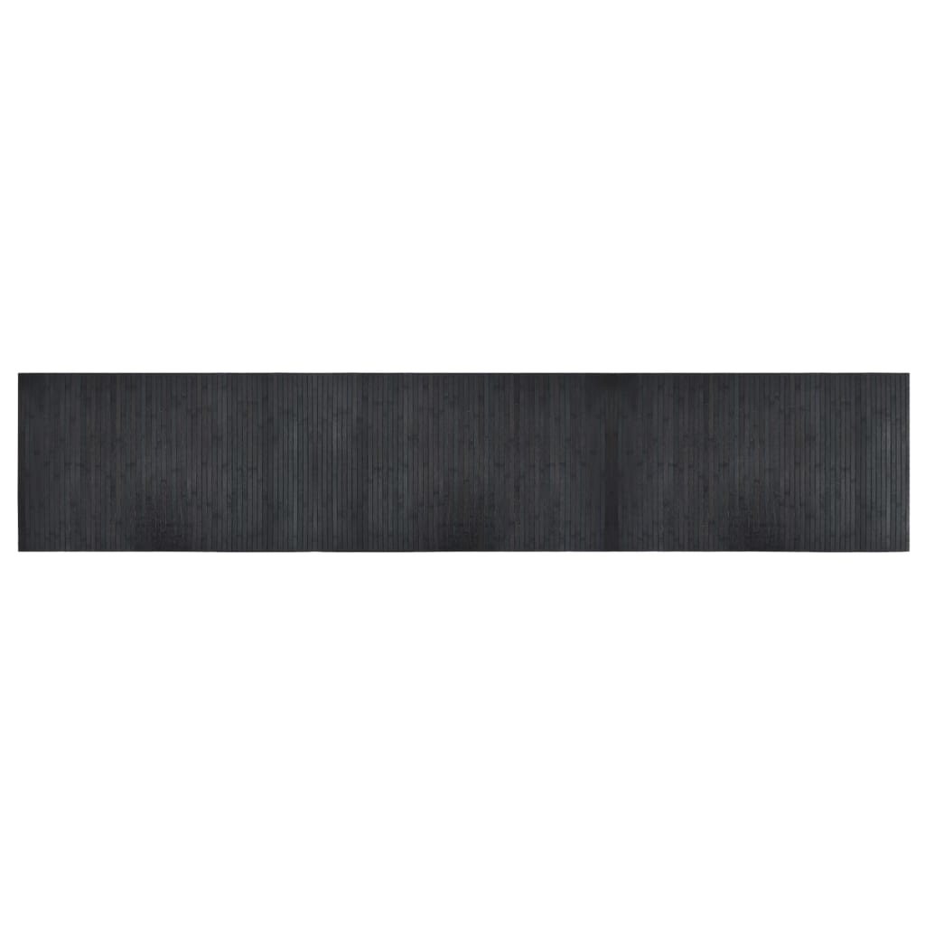 Tappeto Rettangolare Grigio 60x300 cm in Bambù