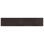 Tappeto Rettangolare Marrone Scuro 60x300 cm in Bambù