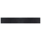Tappeto Rettangolare Nero 60x400 cm in Bambù