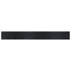 Tappeto Rettangolare Nero 60x500 cm in Bambù