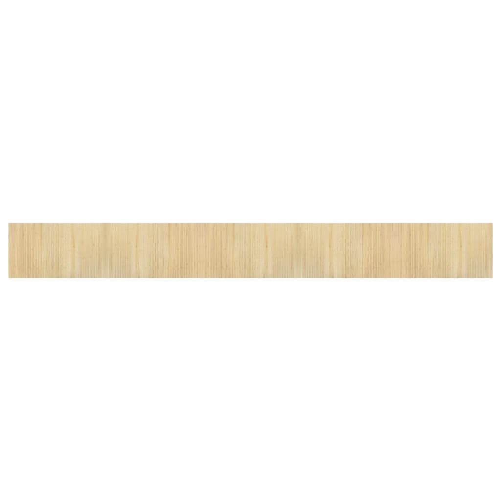 Tappeto Rettangolare Natura Chiaro 60x500 cm in Bambù