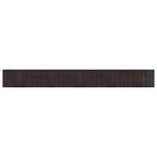Tappeto Rettangolare Marrone Scuro 60x500 cm in Bambù