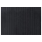 Tappeto Rettangolare Nero 70x100 cm in Bambù