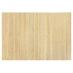 Tappeto Rettangolare Natura Chiaro 70x100 cm in Bambù