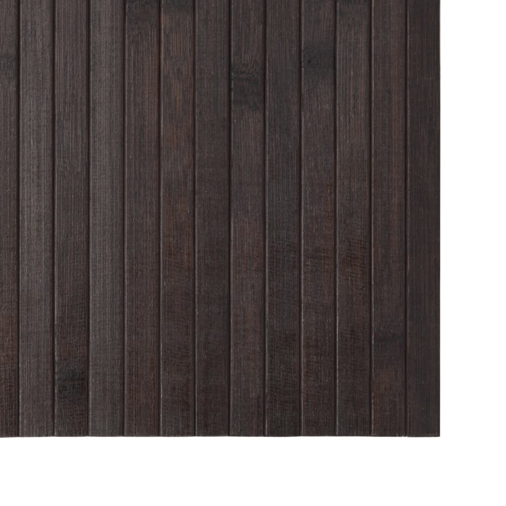 Tappeto Rettangolare Marrone Scuro 70x100 cm in Bambù