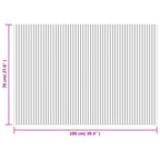 Tappeto Rettangolare Marrone Scuro 70x100 cm in Bambù
