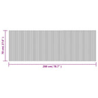Tappeto Rettangolare Marrone 70x200 cm in Bambù