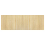 Tappeto Rettangolare Natura Chiaro 70x200 cm in Bambù
