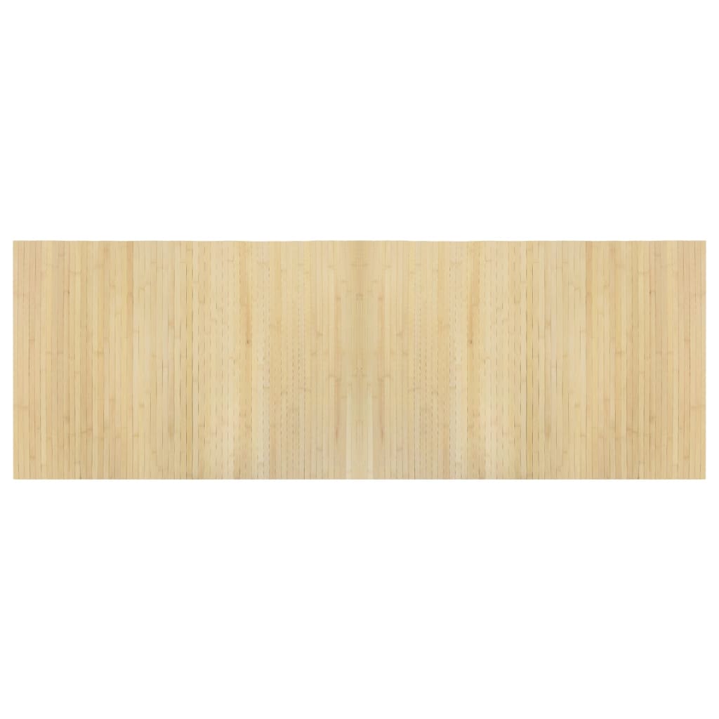 Tappeto Rettangolare Natura Chiaro 70x200 cm in Bambù