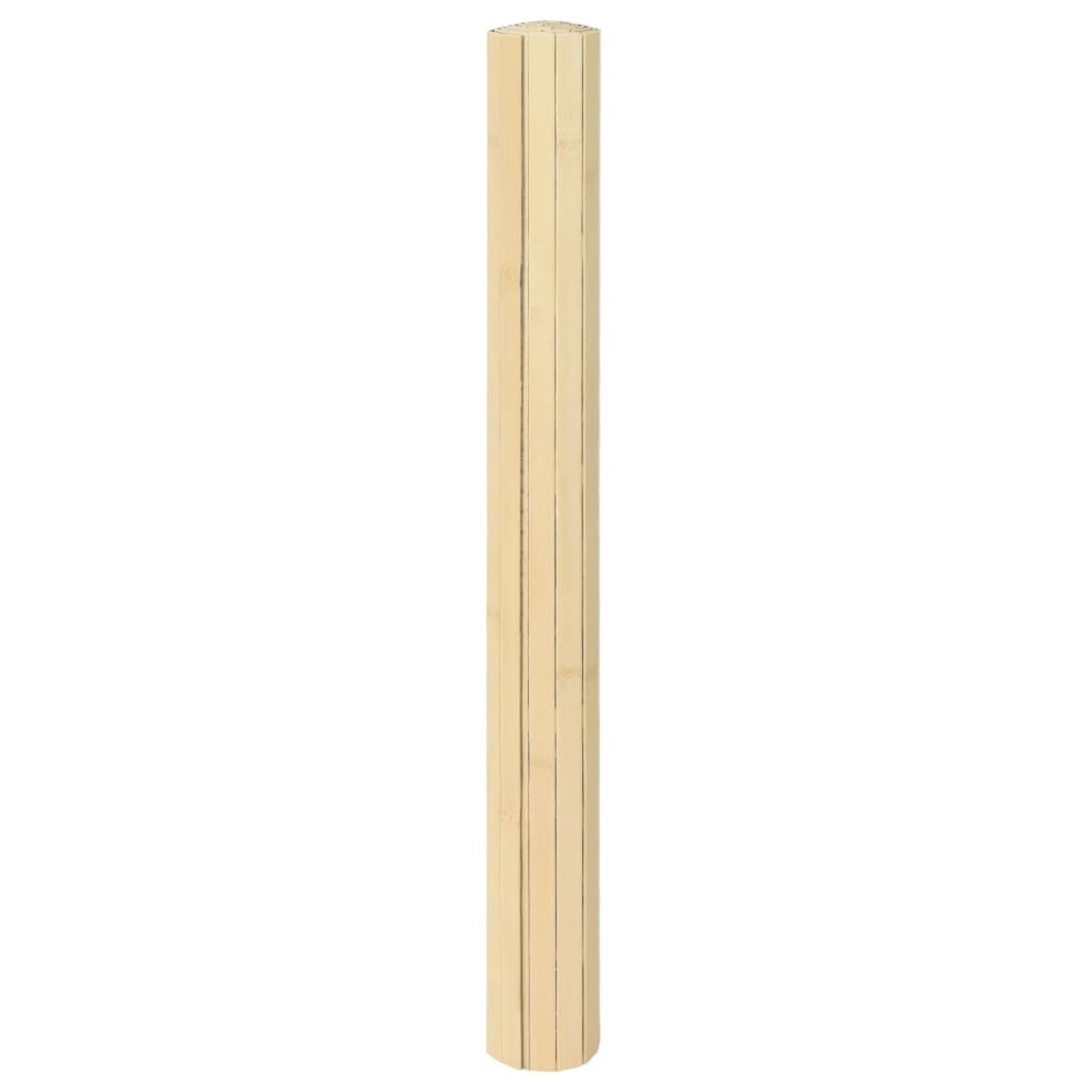 Tappeto Rettangolare Natura Chiaro 70x200 cm in Bambù