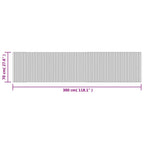 Tappeto Rettangolare Marrone Scuro 70x300 cm in Bambù