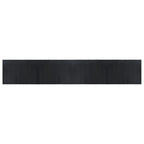 Tappeto Rettangolare Nero 70x400 cm in Bambù