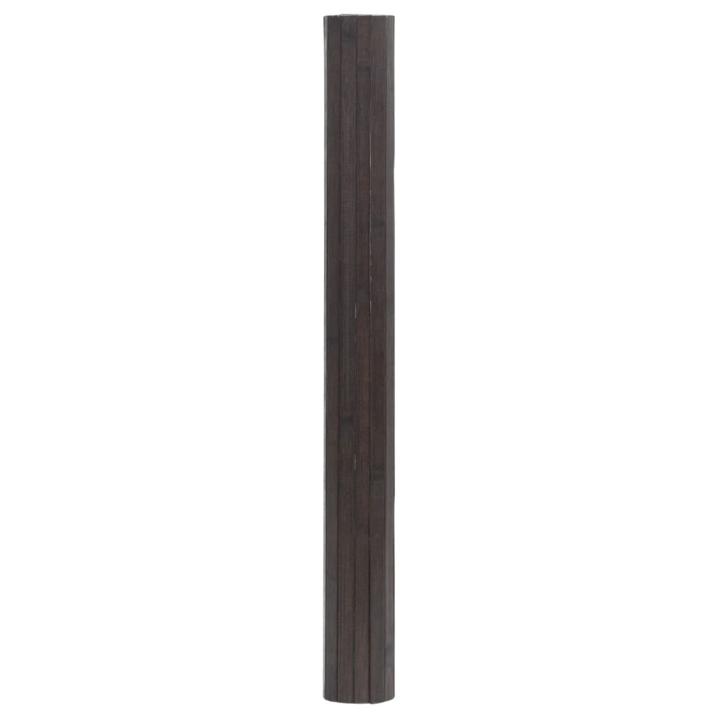 Tappeto Rettangolare Marrone Scuro 70x400 cm in Bambù