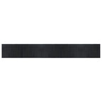 Tappeto Rettangolare Nero 70x500 cm in Bambù