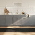 Tappeto Rettangolare Nero 70x500 cm in Bambù
