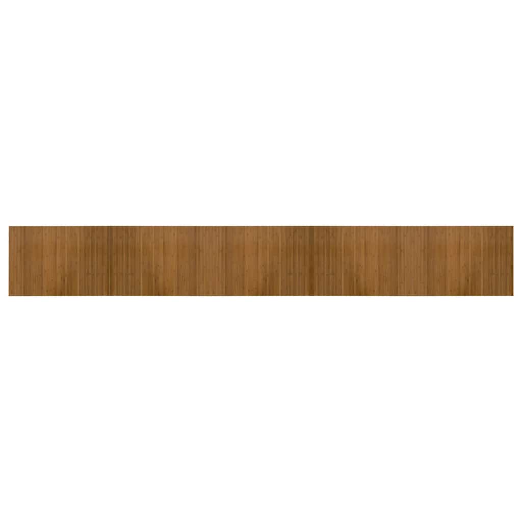 Tappeto Rettangolare Marrone 70x500 cm in Bambù