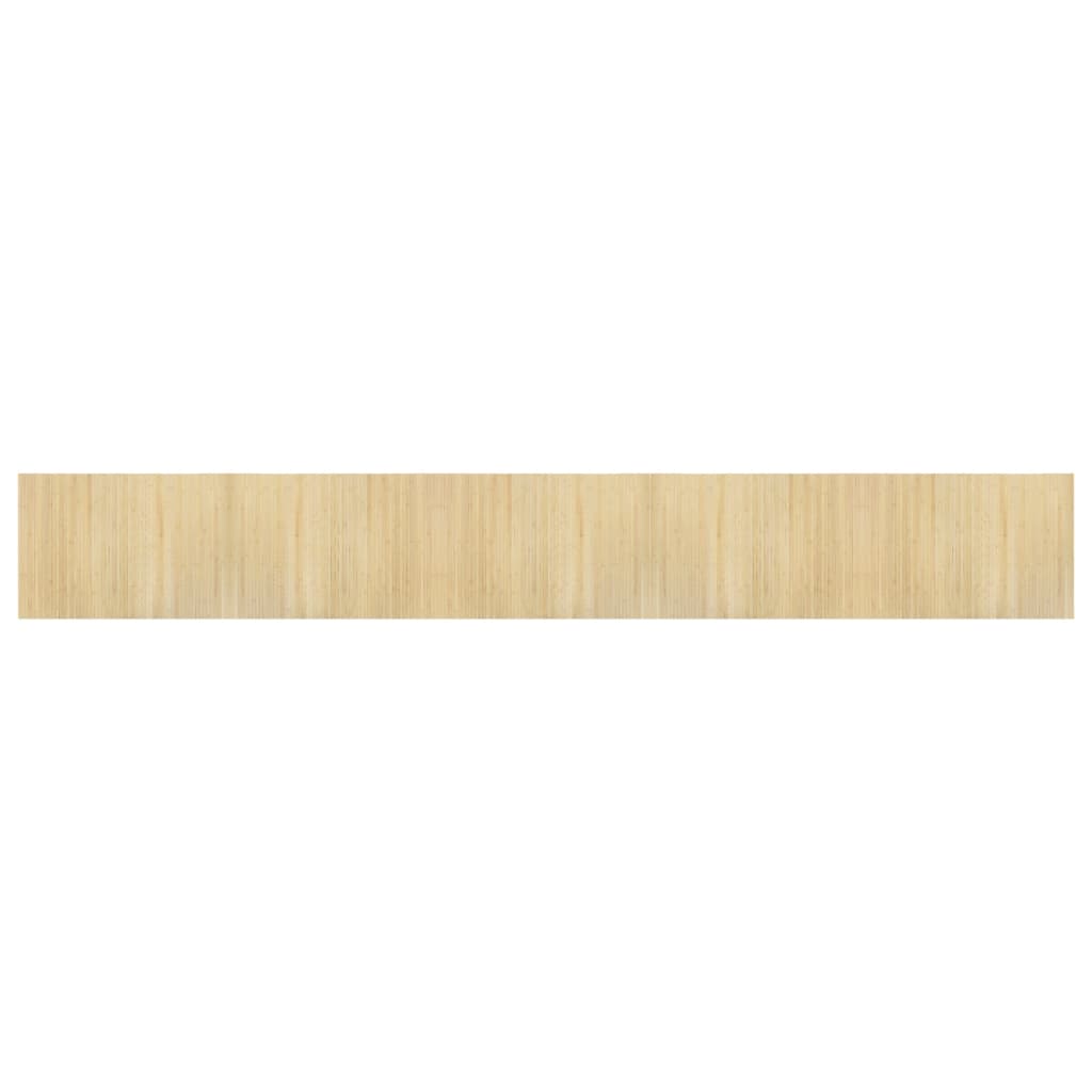 Tappeto Rettangolare Natura Chiaro 70x500 cm in Bambù