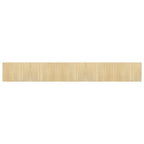 Tappeto Rettangolare Natura Chiaro 70x500 cm in Bambù