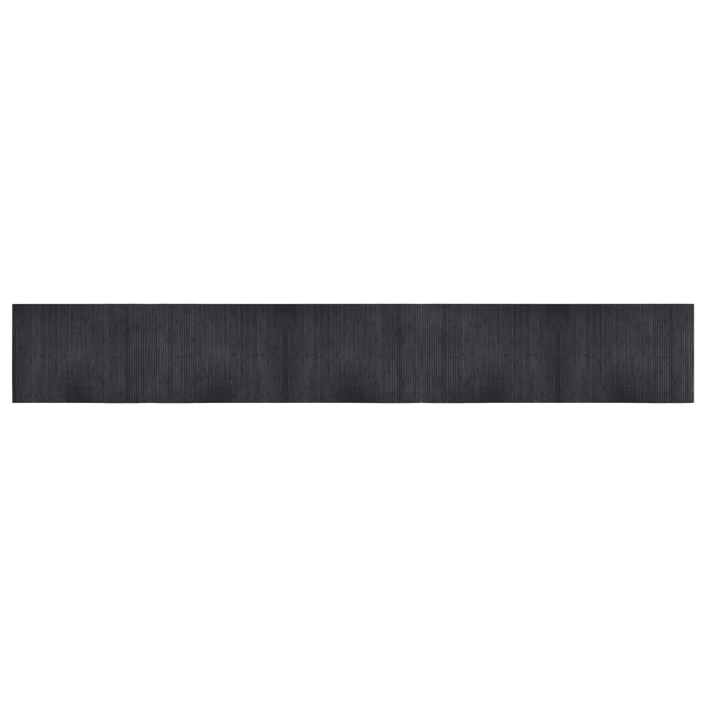 Tappeto Rettangolare Grigio 70x500 cm in Bambù