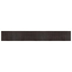 Tappeto Rettangolare Marrone Scuro 70x500 cm in Bambù